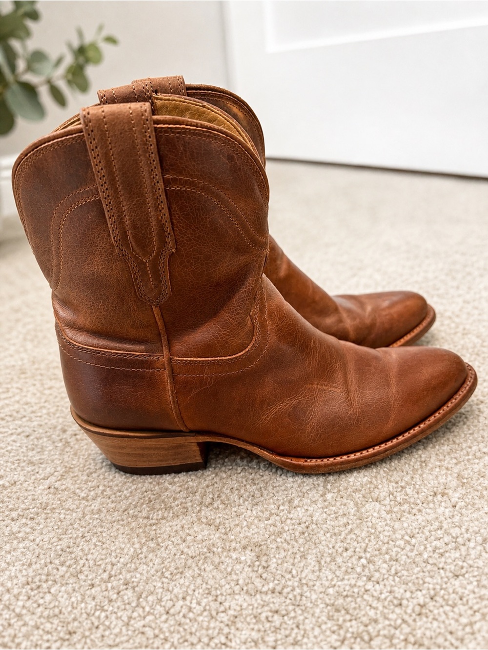 Tecova Brown Leather Boots